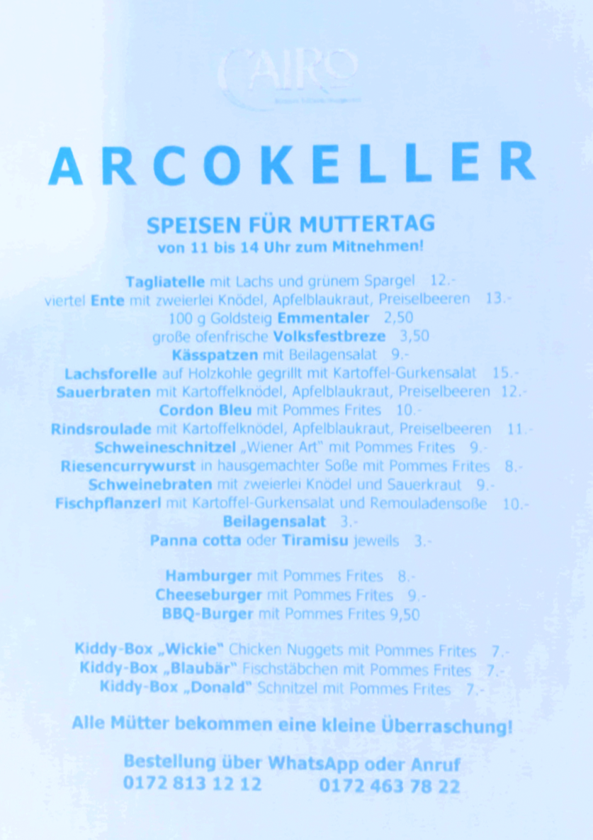 Speisekarte
